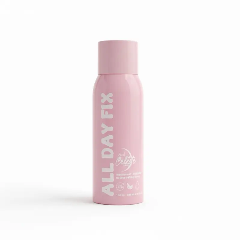 All Day Fix — a lightweight, fast-drying setting spray that locks in makeup, controls shine, and keeps your look fresh and flawless all day. Facial
