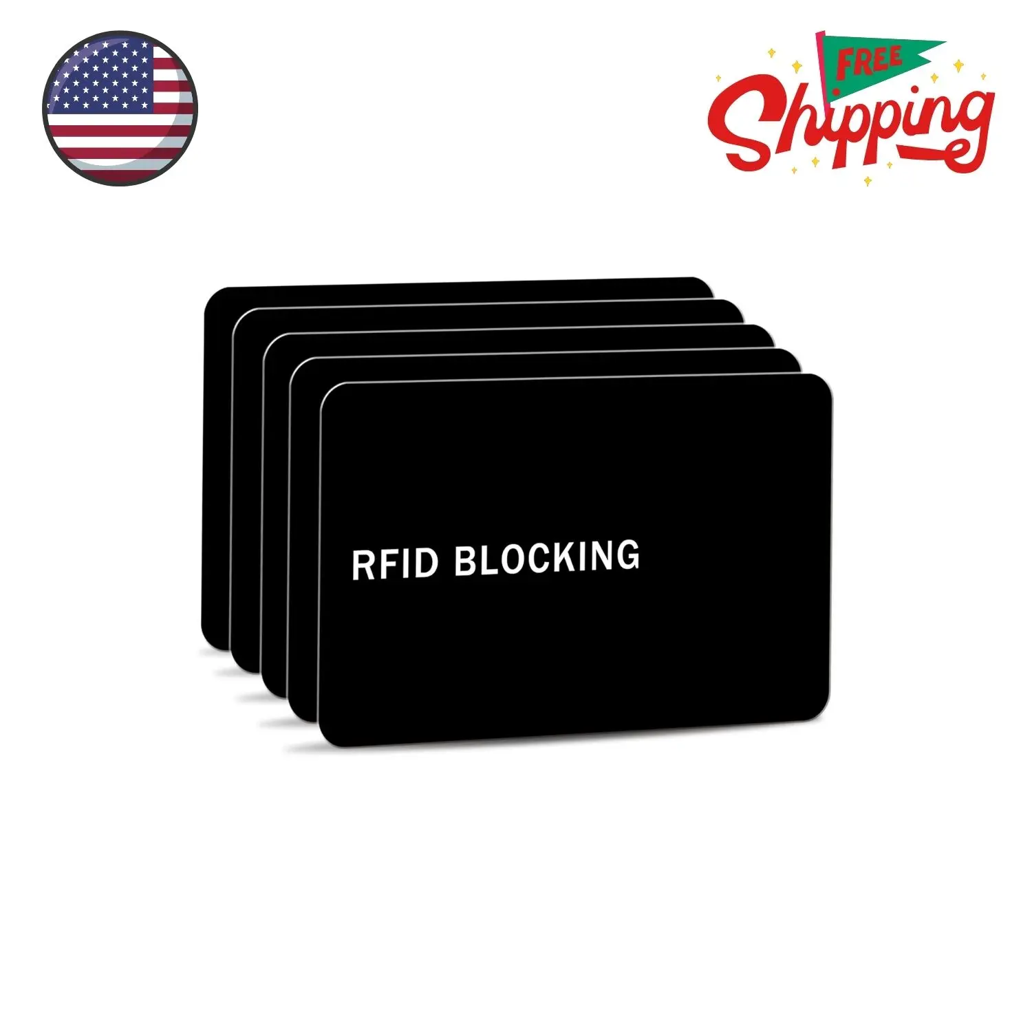 5 Pack RFID Blocking Card Contactless NFC Credit Card ID Protection Safe Bank Card