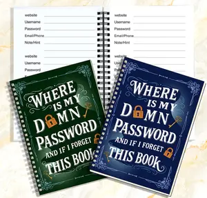 Tired of resetting accounts?  Write it down & never forget | Cute & functional password keeper（green） notebook a5 erasers electric pens money savings book