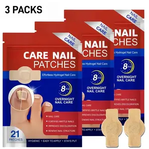 3 Packs Nail Care Patches - 21 Patches per Pack for Nail Care Patch, Beauty Nail Patches for Solving Nail Problems - Daily Nail Care Solution, Nail Enhancement