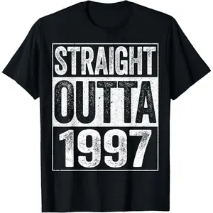 Straight Outta 1997 Shirt Men Women 29th Birthday T-Shirt