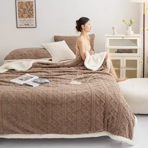 All-Winter Essential Thick Blanket for Home & Gifting Ultra-Soft & Warm Winter Fleece Machine Washable & Non-Shedding Solid Colors in Multiple Sizes