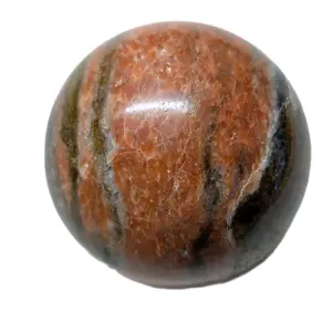 Rare Natural Sunstone & Blue Apatite Crystal Sphere - 2.5 inches - Home Decor - Healing Crystal
