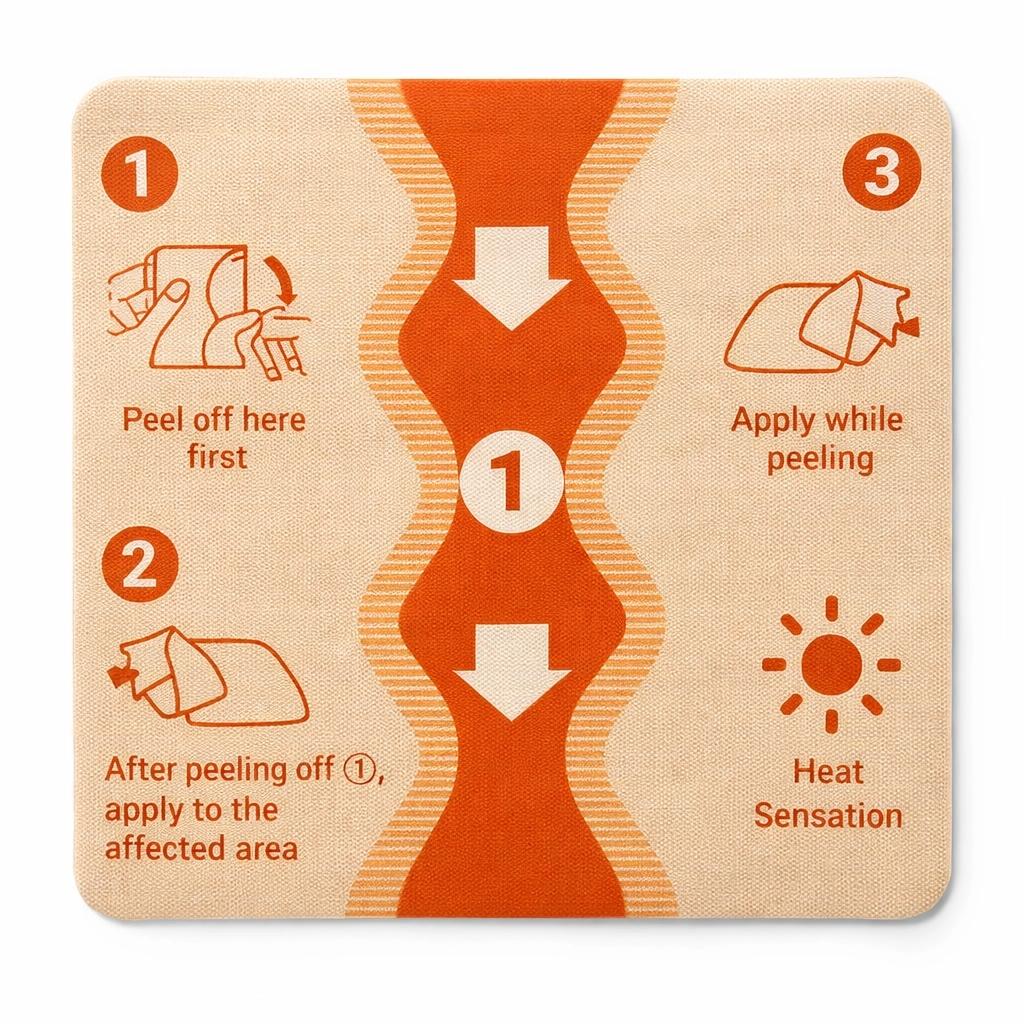 Herbal Heat Patches, 7-Pack Japanese Strength Hot Compress Pads with 8-Hour Long-Lasting Deep Heat for Back & Knee Joint Discomfort Relief & Natural Muscle Recovery Gentle Selfcare Pack