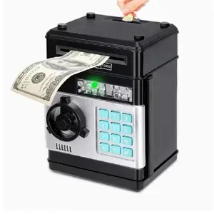 Electronic Piggy Bank with Password Code Lock |     Kids Coin Money Savings Box Safe Cash Coin Can Toy, Mini ATM Banks for 3 4 5 6 7 8 9 10 11 12 Year Old Boys Girls  Christmas Birthday Gifts for Children