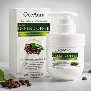 Green Coffee Oil Thermo Firming Cream | Reduce Cellulite & Tighten Skin for Tummy, Hips & Arms | Paraben-Free Spa Formula