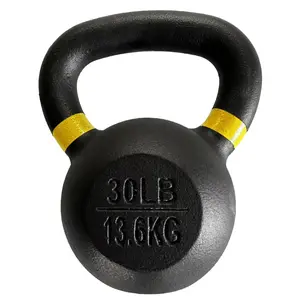 30 lbs Cast Iron Kettlebell for Home Gym Fitness