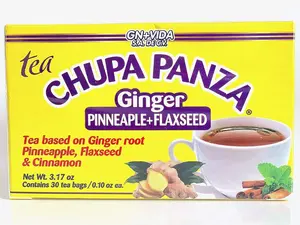 GN+VIDA Chupa Panza Tea (te chupa panza) - 30 Tea Bags, Herbal Supplement Beverage, Fruit Flavor, Dietary Supplement Tea, Organic Ginger Digestive Herbal Tea (30 Tea Bags/0.10 oz Each) Chicory Gardenia Blend