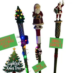 Christmas 2024 Walking Hiking Sticks - Theme