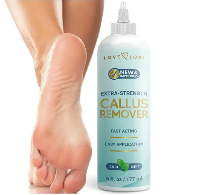 Callus Remover for Feet (Extra Strength) Foot Callus Remover Gel - Pedicure Tools for Feet Scrubber – Foot Care Spa Essentials, 6oz