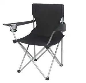 Quad Folding Chair for Outdoor Camping Compact Sturdy & Comfortable Black Portable & Reliable Support