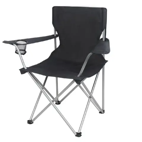 Quad Folding Chair for Outdoor Camping Compact Sturdy & Comfortable Black Portable & Reliable Support