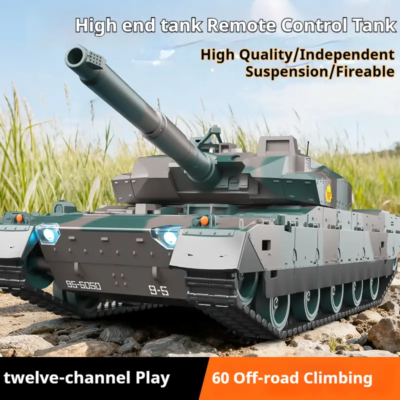 TongLi 1/24 Scale Remote Control Tank, Remote Control Tank, Toy Tank, Japanese simulation model,Remote Control Toy Tank, Rotatable Turret, Toy for Boys Aged 8-12,  Comes with Rechargeable Battery, New Year gift,Toy Gifts,Christmasgift Rc Tank Durable