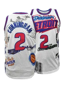 High Quality Men's "Detroit 10" Stitched Basketball Jersey, Embroidered Letter Number Design,Sports Athletic Practice Basketball Shirt Clothing, Round Neck Breathable Unisex Casual Sportswear