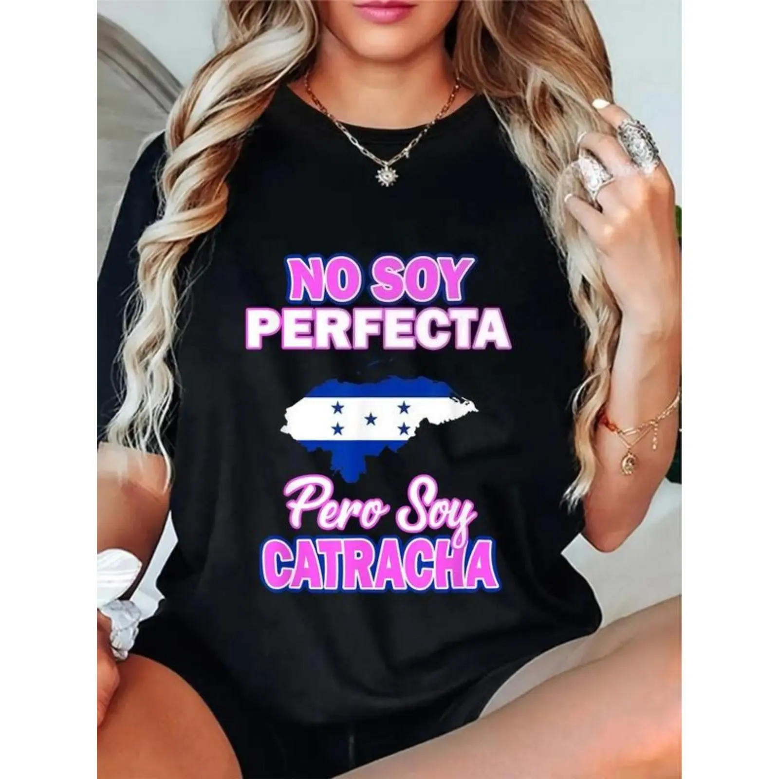 Unisex Shirts Catrachas Honduras Flag Shirts Honduras T-Shirt Casual Top