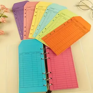 Budget Planner - Finance Checklist Organizer, Monthly & Weekly Tracking Sheets, Stickers for Savings, Depreciation Funds & Daily Expenses Budget Envelope Color Kraft Color Card Paper