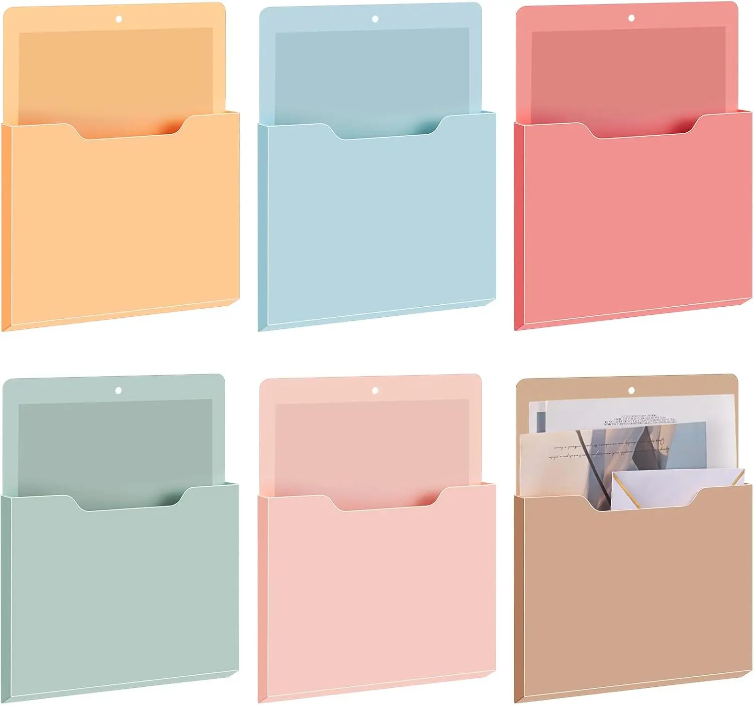 Magnetic File Folders Magnetic File Organizer for Classroom Wall Mounted Storage Refrigerator Magazine Mail Letter and Paper Holder for Teacher Organization School Whiteboard Office Classroom Supplies Classroom Must Haves