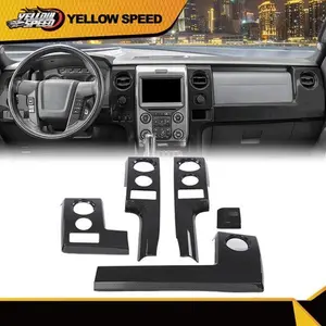 Fit for 2009-2014 Ford F150 Center Console Dashboard Panel Cover Trim Bezels