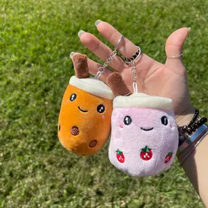 Boba plushie keychains