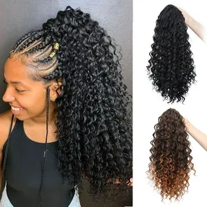 Drawstring Curly Ponytail Extension Fluffy High Ponytail Synthetic Hair for Women