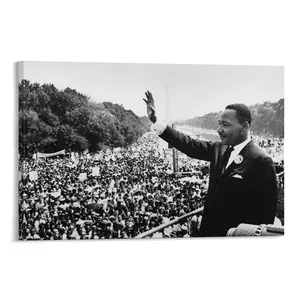 Photograph of Martin Luther King Jr Poster Canvas Wall Art For Bedroom Decor Bar Office Room Decor Gift