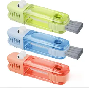 3 in 1 Cup Lid Gap Cleaning Brush Set Multifunctional Bottle Cleaner with U-Shaped Silicone & Stiff Bristle Brushes for Home Kitchen Crevice Cleaning Tools Multicolored