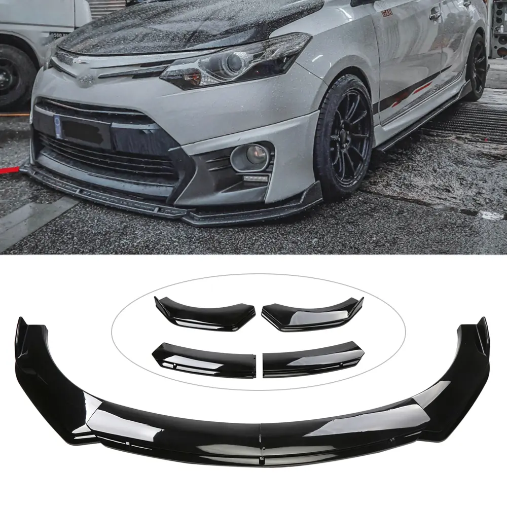 Car Front Bumper Lip, Adjustable 68'' - 72" Spoiler Splitter Spoiler Universal for Honda Civic Accord VW Lexus Dodge Charger Toyota Corolla Nissan Altima