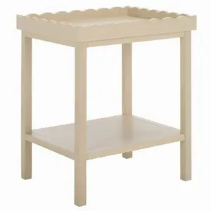 Anwyn Scalloped Open Shelf Accent Table