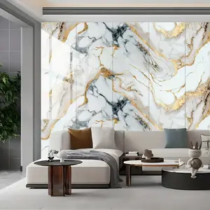 Premium Self-adhesive aluminum foil PVC wall sticker, glossy marble effect self-adhesive wallpapper, peel and stick wall panels for home decoration, waterproof wall panels, suitable for living rooms, bathrooms, kitchens, offices, and dormitories.