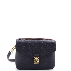 Pre-owned Louis Vuitton material Messenger Bags Pochette Metis Monogram Empreinte Leather by Rebag