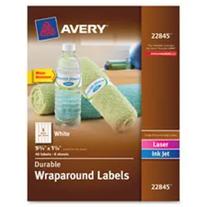 Avery Wrap Around Labels- 40-PK- White