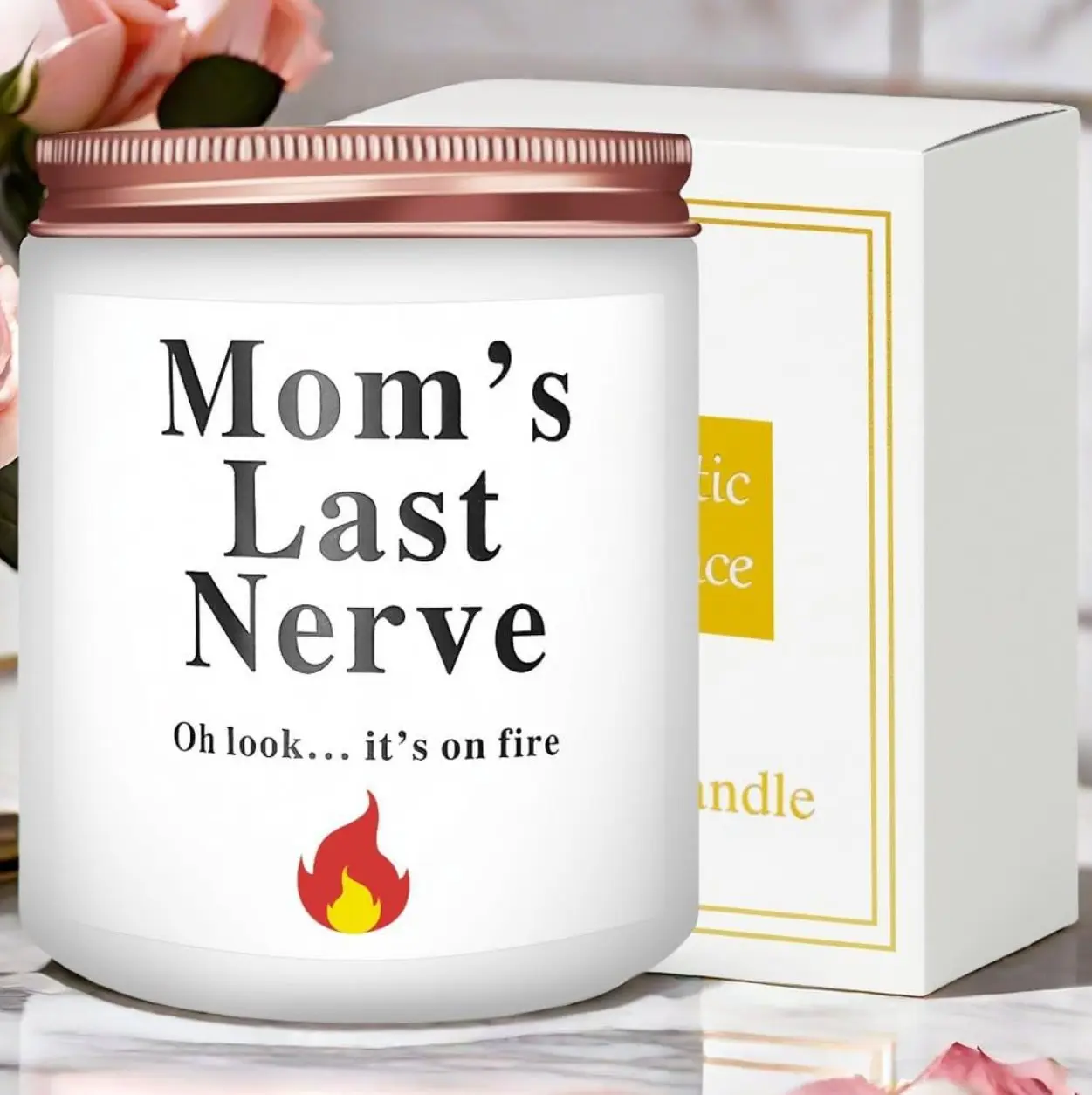 Gifts for Mom from Daughter & Son, Perfect for Mothers Day, Birthday Gifts, or as a Gift for Wife, Relaxing Scented Candle, Unique Presents & Tokens of Love, 8oz Lavender Candle Stocking Stuffers