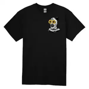 Art The Clown With Glasses T-Shirt, Horror T-Shirt, Horror Movie T-Shirt-100% Cotton T-Shirt - Soft Breathable Casual Tee