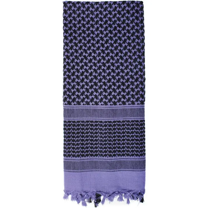 Square Purple 42X42" in Cotton Breathable Tactical Desert Shemagh Keffiyeh Survival Scarf, Survival-Use