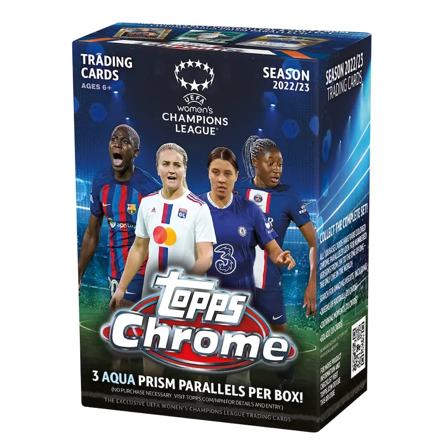 2022-23 Topps Chrome UEFA Women's Champions League Soccer Blaster Box