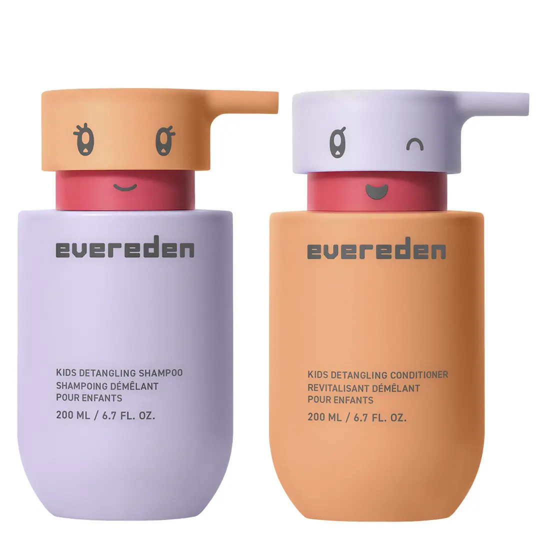Evereden Kids Detangling Shampoo & Conditioner & FREE Brush | Plant Peptides + Argan Oil | Clinically Tested | Choose Your Bundle | Ages 3+ Evereden Kids Detangling Shampoo & Conditioner & FREE Brush | Plant Peptides + Argan Oil | Clinically Tested | Choose Your Bundle | Ages 3+