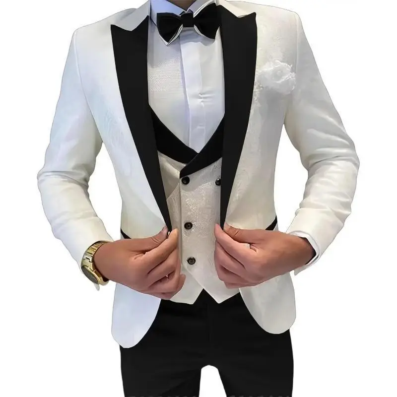 Black suit + vest + trousers