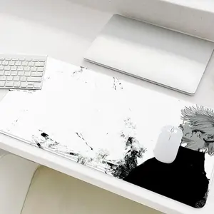 Anime Character Pattern Mouse Pad, Rectangle Gaming Mouse Pad, Office Keyboard Pad, Desk Pad, Non-Slip Keyboard Mouse Mat for Home Office Game Room