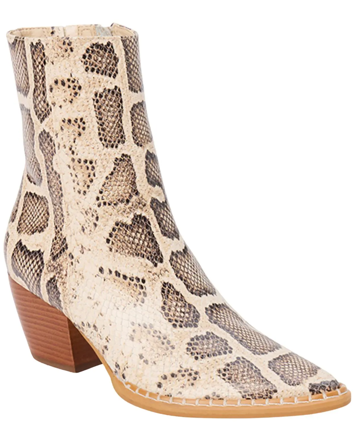 Matisse Women's Women'S Caty Snake Print Ankle Boot Round Toe - Caty-Multi