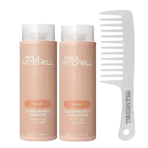 Paul Mitchell Color Protect Holiday Gift Set - Anti Residue Shampoo & Conditioner with Sunflower Extract for Vibrant Hair - Ideal for All Hair Types