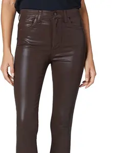 Joe's Jeans Women's The Charlie 1 Dark Coco Bean 24 Button Fabric