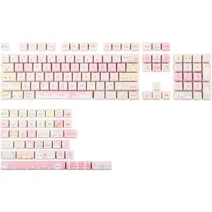 x Maorbeng Meow Meow Squad Keycaps Set, Dye-Sublimation PBT, Mao Profile, 142  Custom Keycaps for ANSI Layout, MX Switches Mechanical Gaming Keyboard