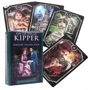 2026 Card Play Fin De Siecle Kipper Tarot Deck – Vintage Fortune Telling Prophecy Cards (39 Cards, English Version with PDF Guidebook)