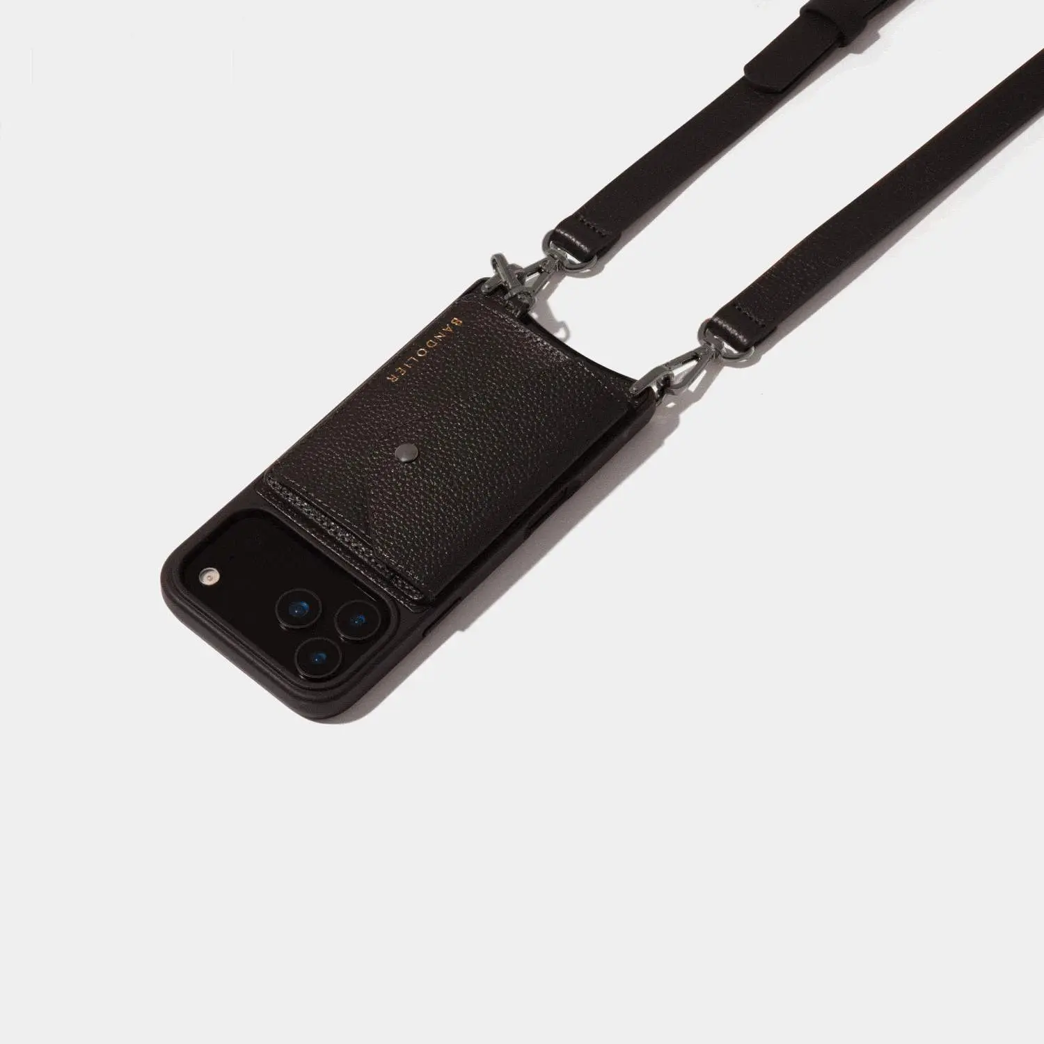 Remi Magnet Wallet Crossbody Phone Case - Black/Pewter