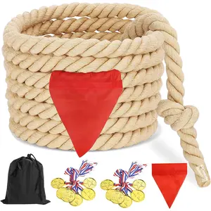 BX-OGP11 Outdoor Games Tug of War Rope for Kids and Adults, Field Day Family Reunion Birthday Party Games, Outside Lawn Games, Camping Picnic Carnival Games, Team Building Activities