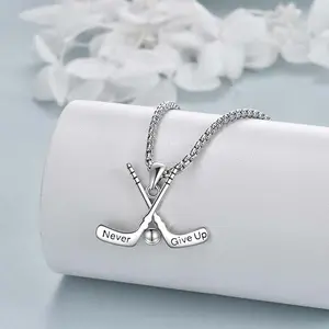 Sports Necklace Basketball Baseball Ice Hockey Racket Box Chain-Teen Gift-Fashion Matching