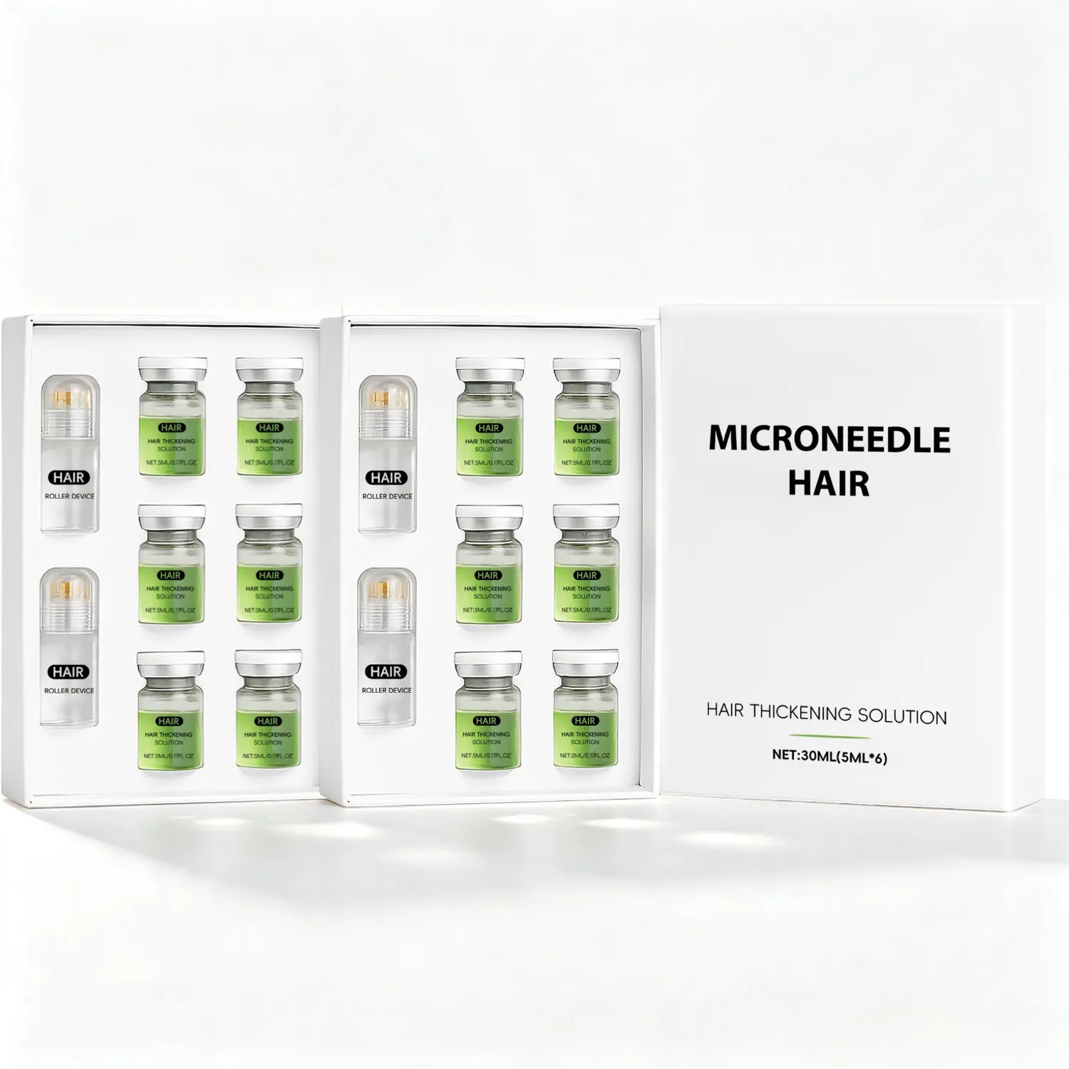 Buy 1 Get 1 Free Nourishing Hair Growth Roller Serum - Haircare Treatment with Ginger Root Oil, Peppermint Leaf Oil, Sophorolene, Vitamin E for Daily Scalp Care, 5ML x 12 Bottles Hair stimulator Oil