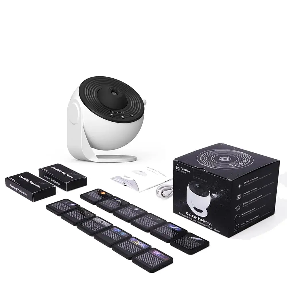 360° Rotating Galaxy Star Projector