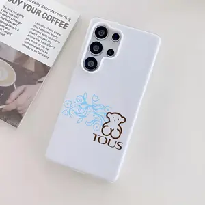 PIKPAKA fashion logo t-touses Phone Case For Samsung Galaxy S25 S24 S23 Ultra, Jelly Clear Case Soft TPU Bumper, Shockproof Scratch-Resistant Durable, Ultra-Thin Precise Fit, Anti-Yellowing Crystal Back, Gift Men Women