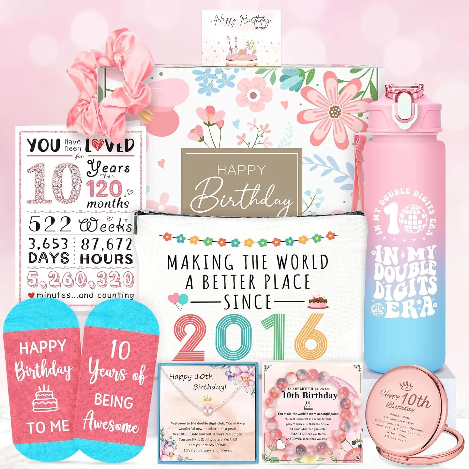 10 Year Old Girl Birthday  for 10  Girls Gifts Trendy Stuff Happy 10th Birthday Gifts for Girls Popular Ten Year Olds Girl  Ideas Cute Double Digits Decorations Presents Accessories